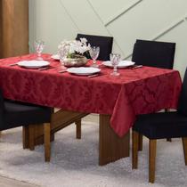 Toalha de mesa Quadrada jacquard luxuosa 4 lugares 1,40x1,40m