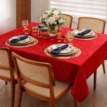 Toalha de Mesa Quadrada Jacquard Natal 1,60 x 1,60M