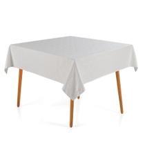 Toalha de Mesa Quadrada Karsten Blanka Easy Wash Branca Toalha de Mesa Quadrada Karsten Blanka Easy Wash Branca