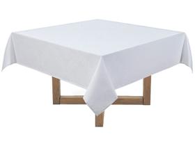 Toalha de Mesa Quadrada Karsten Branco 180x180cm Sempre Limpa Vilares