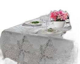 Toalha de Mesa Quadrada Renda Branco - Wincy 1,40m