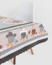 Toalha de Mesa Quadrada Térmica 1,38 x 1,38 m Impermeável