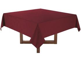 Toalha de Mesa Quadrado Karsten Vermelho 180x180cm Celebration Veríssimo