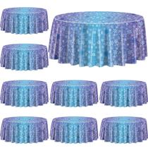 Toalha de mesa QUERICKY, pacote com 9, 210 x 210 cm, azul, roxo, floco de neve Toalha de mesa QUERICKY, pacote com 9, 210 x 210 cm, azul, roxo, floco de neve
