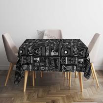 Toalha De Mesa Reatangular Impermeavel Termica 1,80 x 1,40m Estampa expresso Café Toalha De Mesa Reatangular Impermeavel Termica 1,80 x 1,40m Estampa expresso Café