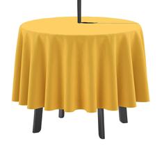 Toalha de Mesa Redonda 147 cm com Furo para Guarda-Sol, Impermeável, Pátio/Jardim/Churrasco - Vargottam Toalha de Mesa Redonda 147 cm com Furo para Guarda-Sol, Impermeável, Pátio/Jardim/Churrasco - Vargottam