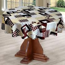 Toalha De Mesa Redonda 4 Cadeiras Lug Espresso Cafeteria