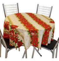 Toalha De Mesa Redonda 4cadeiras/lugares 1,40m Oxford Natal Toalha De Mesa Redonda 4cadeiras/lugares 1,40m Oxford Natal