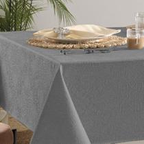 Toalha de Mesa Redonda 6 Lugares Karsten Sempre Limpa Jacquard 1,78m