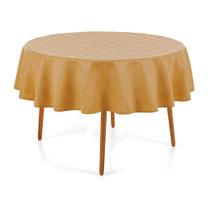 Toalha de Mesa Redonda 6 Lugares Sempre Limpa Zattar Mel