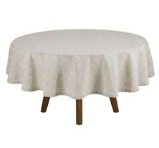 Toalha de Mesa Redonda Clean Linhares Pauline 8 lugares Dohler