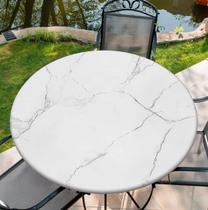 Toalha de mesa redonda COTAIL 152 cm impermeável com elástico branca Toalha de mesa redonda COTAIL 152 cm impermeável com elástico branca