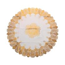 Toalha De Mesa Redonda De PVC Impermeável E À Prova De Óleo De 70 CM, Decoração De Natal De Luxo