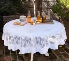 TOALHA DE MESA REDONDA DE RENDA 1,60m TULIPAS COR BRANCA TOALHA DE MESA REDONDA DE RENDA 1,60m TULIPAS COR BRANCA