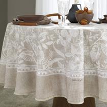 Toalha de Mesa Redonda Döhler Clean Alana D 6 e 8 Lugares