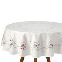 Toalha de Mesa Redonda Döhler Clean Jardim 180cm
