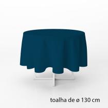 Toalha de Mesa Redonda em TNT - 130 cm diâmetro - Azul Marinho - 1 unidade - Best Fest - Rizzo