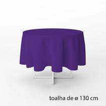 Toalha de Mesa Redonda em TNT - 130 cm diâmetro - Roxo - 1 unidade - Best Fest - Rizzo