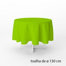 Toalha de Mesa Redonda em TNT - 130 cm diâmetro - Verde Limão - 1 unidade - Best Fest - Rizzo