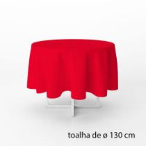 Toalha de Mesa Redonda em TNT - 130 cm diâmetro - Vermelho - 1 unidade - Best Fest - Rizzo Toalha de Mesa Redonda em TNT - 130 cm diâmetro - Vermelho - 1 unidade - Best Fest - Rizzo
