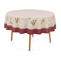 Toalha de Mesa Redonda Estampada 1,6m - Karsten