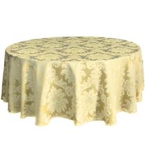 Toalha de Mesa Redonda Grande Buffet Jacquard 2,40 Diametro
