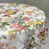 Toalha de Mesa Redonda Grande Floral Florida de 2,00 diâmetro Toalha de Mesa Redonda Grande Floral Florida de 2,00 diâmetro