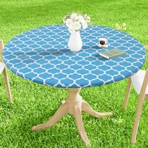 Toalha de mesa redonda impermeável Smiry para mesa de 145 a 173 cm