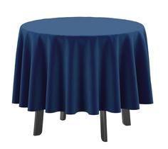 Toalha de Mesa Redonda Indoor/Outdoor 147 cm com Furo para Guarda-Chuva, Impermeável, Azul - Vargottam Toalha de Mesa Redonda Indoor/Outdoor 147 cm com Furo para Guarda-Chuva, Impermeável, Azul - Vargottam