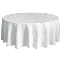 Toalha de Mesa Redonda Jacquard Grande Para Buffet Festas e Eventos 2,80m
