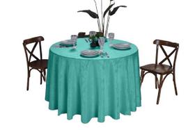 Toalha de Mesa Redonda Jacquard Grosso 1,40m Festa Cor Luxo