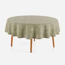 Toalha de Mesa Redonda Karsten Sempre Limpa Grazia Verde 6 L Toalha de Mesa Redonda Karsten Sempre Limpa Grazia Verde 6 L
