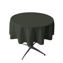 Toalha de Mesa Redonda LA Linen 147 cm Poliéster Preto