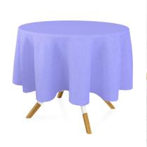 Toalha de Mesa Redonda para Buffet em Oxford Lilás