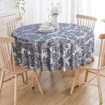 Toalha De Mesa Redonda Preto E Prata Medalhão 8 Lugares Toalha De Mesa Redonda Preto E Prata Medalhão 8 Lugares