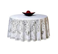 Toalha de Mesa Redonda Renda Floral Jacquard 1,8m 6 lugares Beija Flor Toalha de Mesa Redonda Renda Floral Jacquard 1,8m 6 lugares Beija Flor