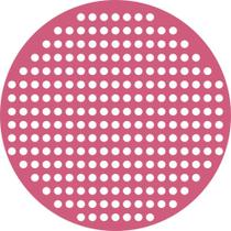 Toalha De Mesa Redonda Tecido Oxford Rosa De Bolinhas-140x140cm