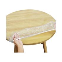 Toalha De Mesa Redonda Transparente Impermeável E À Prova De Óleo Protetor De Mesa De PVC Elástico 3