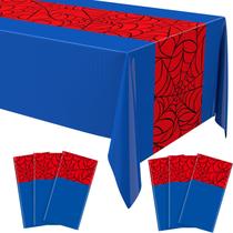 Toalha de mesa Remage Spider Birthday Party 137x274cm 6 unidades