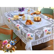 Toalha de Mesa Renda 6 lugares Escolha Estampa Toalha de Mesa Renda 6 lugares Escolha Estampa