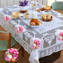 Toalha de Mesa Renda 6 Lugares Escolha Sua Estampa !! Toalha de Mesa Renda 6 Lugares Escolha Sua Estampa !!