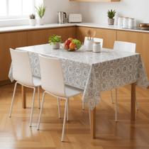 Toalha De Mesa Rendada Prata Mod001 Rolo 1,37x20m Vinil PVC