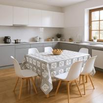 Toalha De Mesa Rendada Prata Mod005 Rolo 1,37x20m Vinil PVC