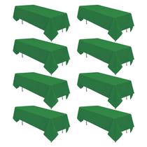 Toalha de mesa RestfulGlow Green Poliéster 152x259cm para mesa de 6 pés Toalha de mesa RestfulGlow Green Poliéster 152x259cm para mesa de 6 pés