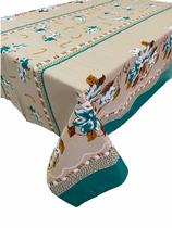 Toalha de Mesa Retangular 10 Lugares 3,00 x 1,45M Tecido Linhão Grosso Estampado Premium