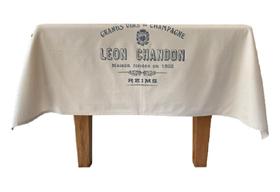 Toalha De Mesa Retangular 10 Lugares 300X160Cm Champagne