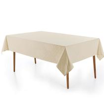 Toalha de Mesa Retangular 12 Lugares 160X350cm Celebra Alamanda Pérola