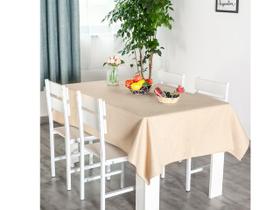 Toalha de Mesa Retangular 1,40m x 2,00m 6 Lugares Palha