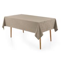 Toalha de Mesa Retangular 160x220cm Marrom Karsten