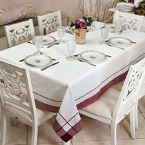 Toalha de Mesa Retangular 160x260cm Bordô - Catran